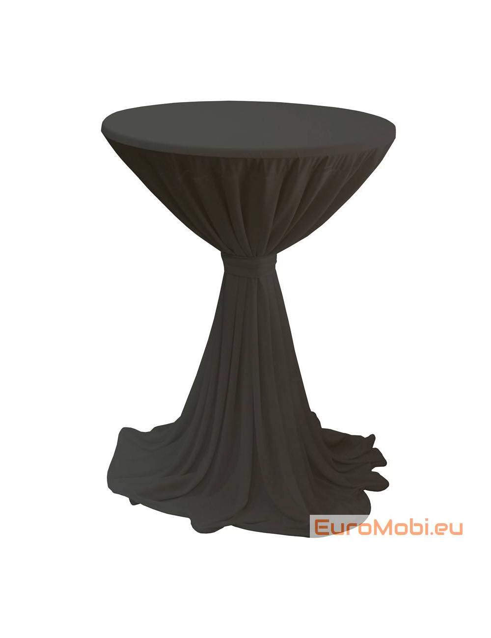 Nappe Porto extensible pour table debout noire Nappe Porto extensible pour table debout noire