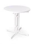 Table de terrasse Tucson - Ø70cm - Mlit - Blanc