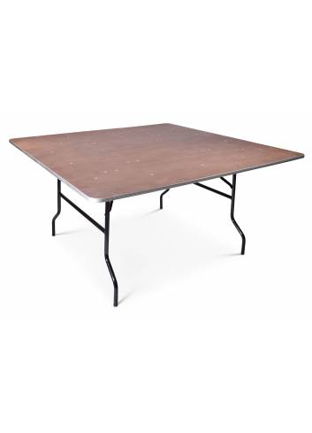 Tacoma table pliante carrée 153 x 153cm ouverte