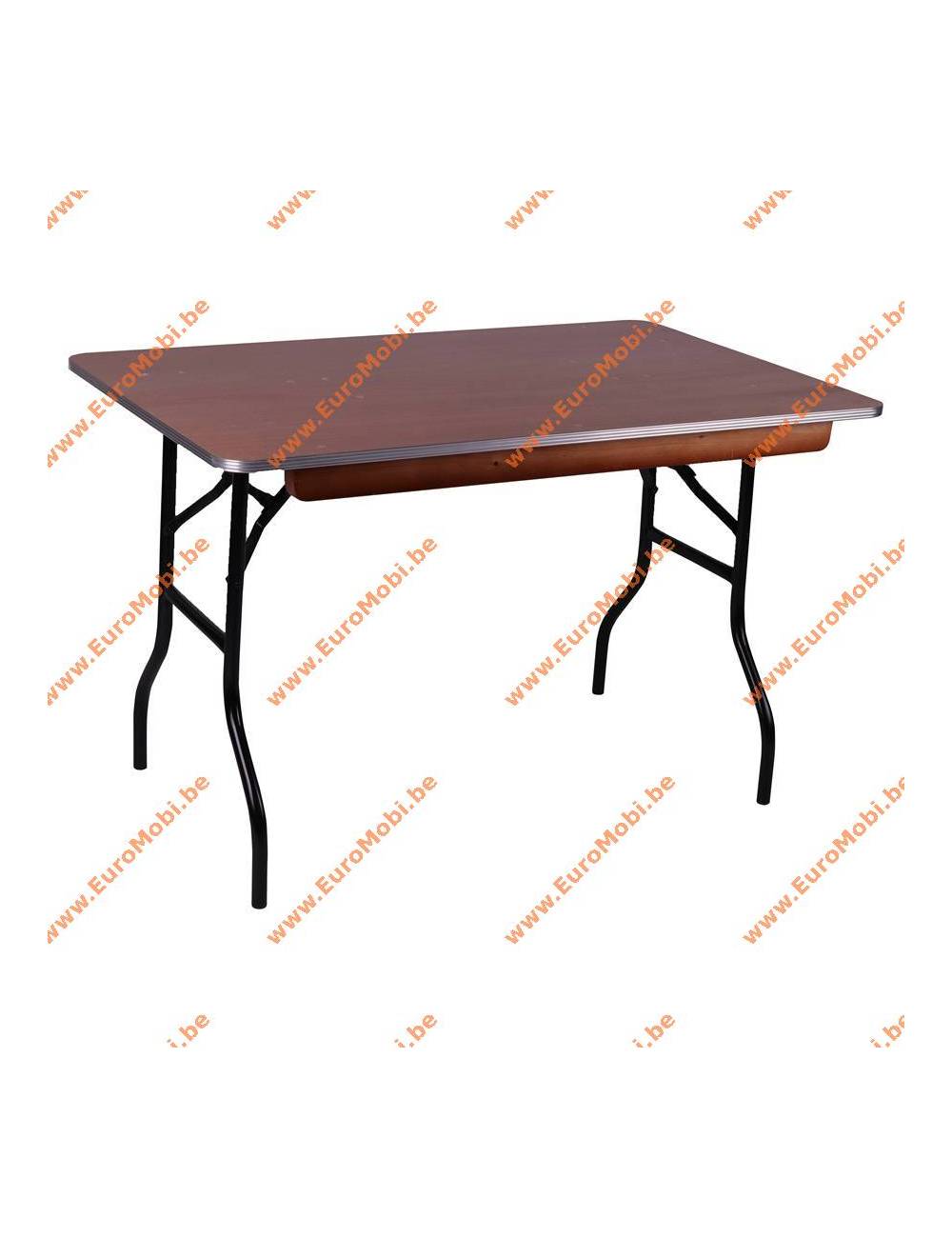 Table d'appoint pliante modèle Adige - 44 x 44 x 50 cm. - Blanc
