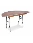 Tacoma table pliante demi-ronde 140 x 76 cm (hémisphere)