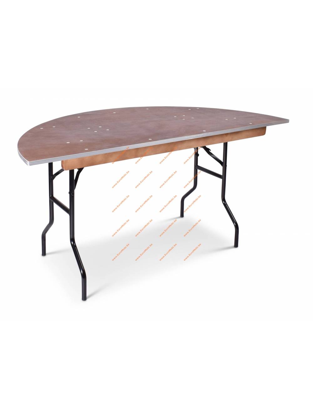 Table pliante Tacoma demi-ronde - 140 x 76 cm