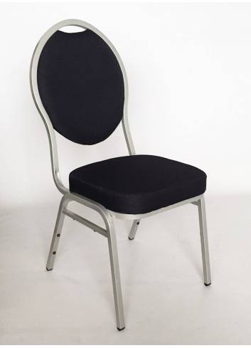 Chaise empilable Wellington couleur aluminium