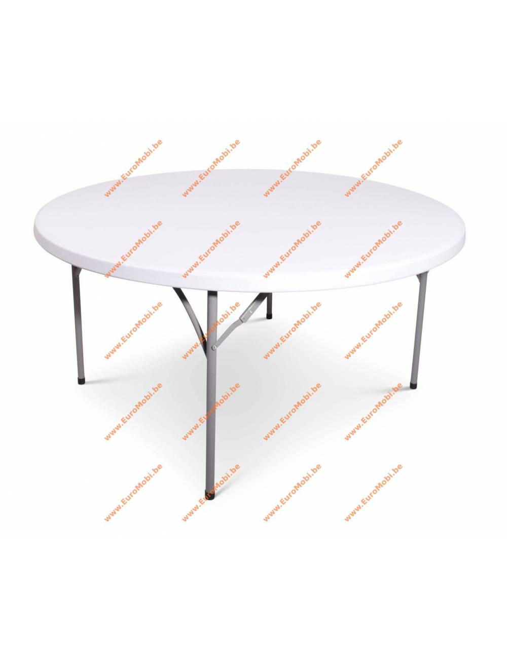 Table valise pliante ronde - ø 150 x 74 cm