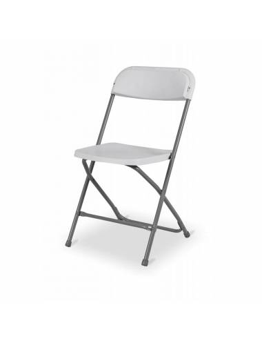 Chaise pliante Cluny - Noire / structure noire