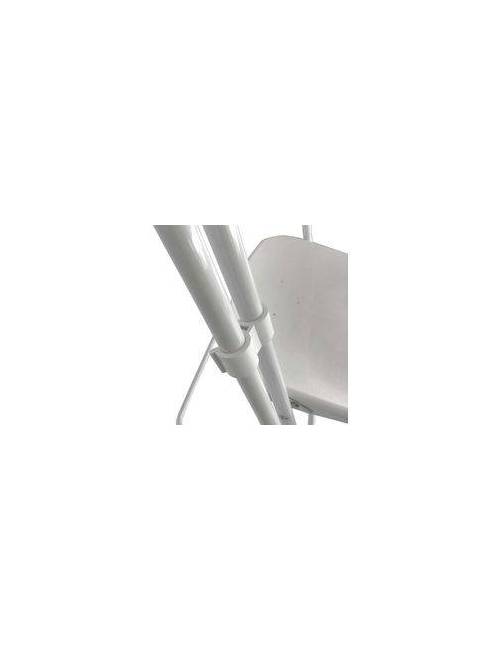 Chaise pliante Cluny - Noire / structure noire