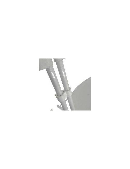 Chaise pliante Cluny - Noire / structure noire