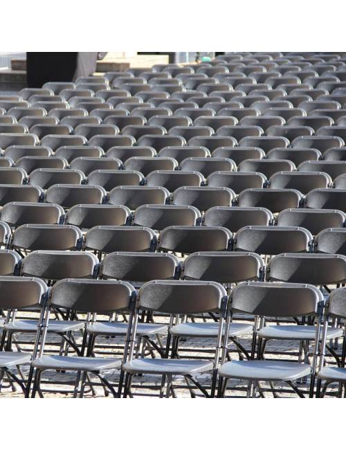 Folding chair Cluny - black / black