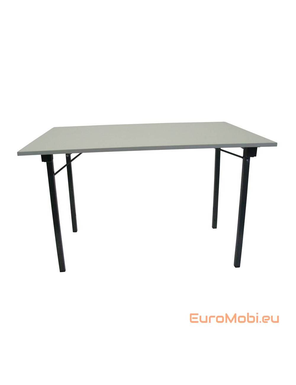 Folding table light grey beech 120x80cm open Folding table light grey beech 120x80cm open