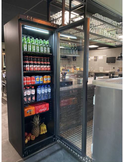 Glass door fridge - 380 liters