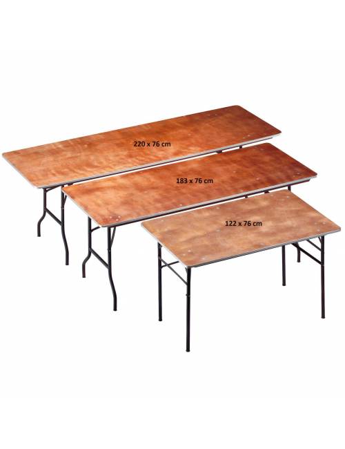 Rectangular Ocean folding table - 122 x 76 cm