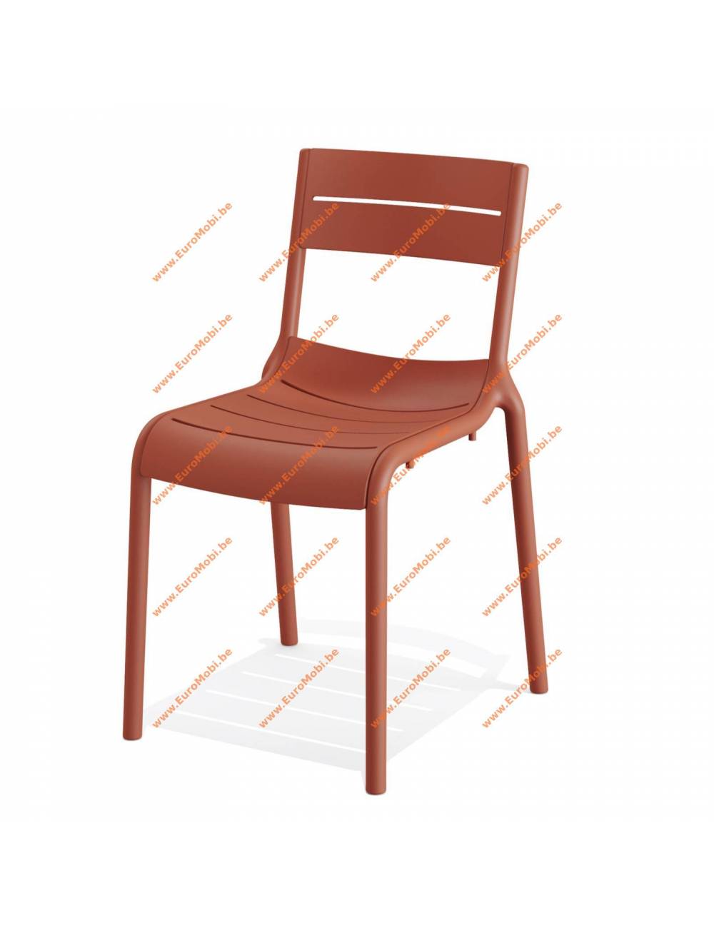vente - chaise empilable - Calor - couleur Terracotta