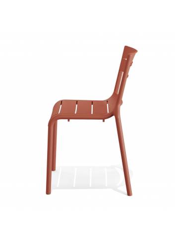 vente - chaise empilable - Calor - couleur Terracotta