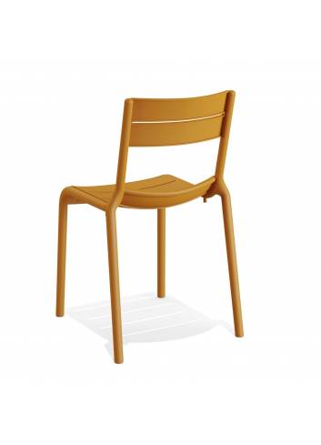 vente - chaise empilable - Calor - couleur Jaune