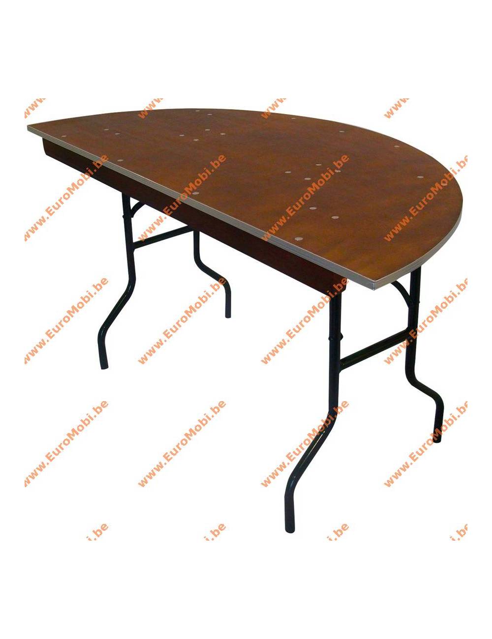 Tacoma folding table bent 153 x 76cm (hemisphere) round Tacoma folding table bent 153 x 76cm (hemisphere) round