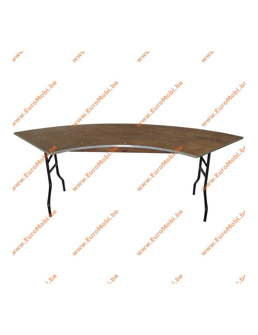 Tacoma folding table bent 236 x 76cm (bent) round unfolded Tacoma folding table bent 236 x 76cm (bent) round unfolded