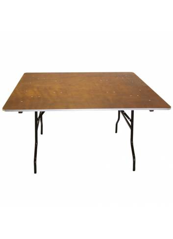 Tacoma table pliante carrée 140 x 140cm ouverte