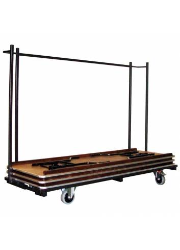 Transport trolley folding tables Tacoma rectangular length 220 cm full