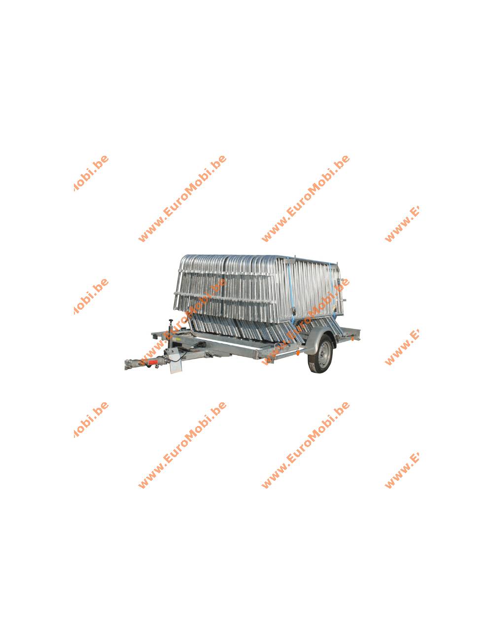 "Barrier door" trailer pack + 40 Olympic barriers