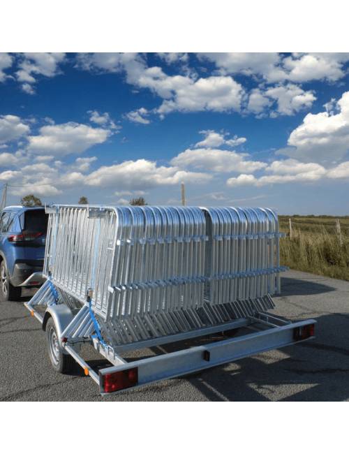 "Barrier door" trailer pack + 40 Olympic barriers