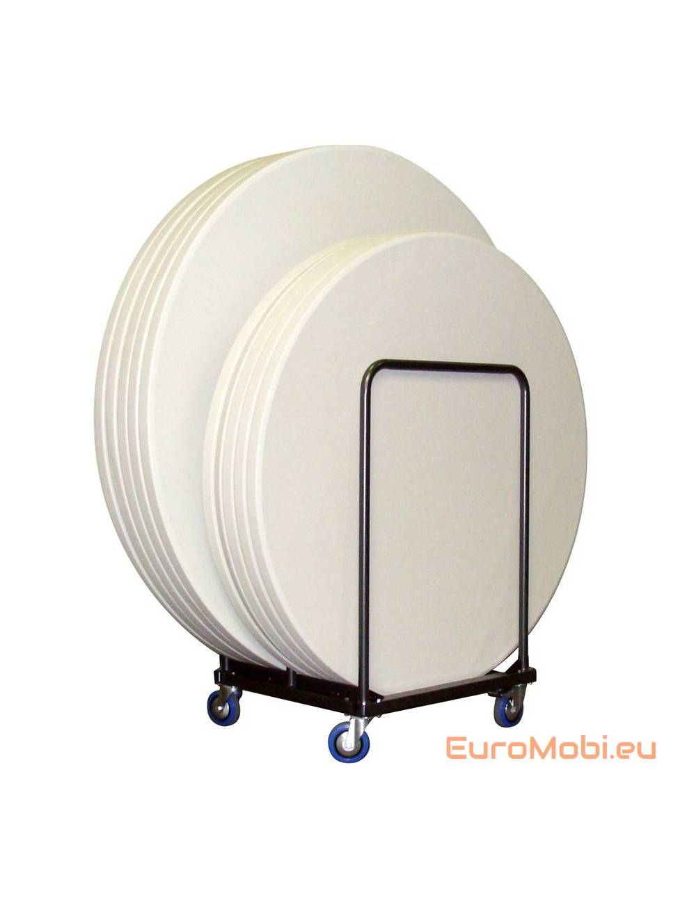 Transport trolley folding tables Tully round full Transport trolley folding tables Tully round full