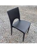 chaise Sol noire