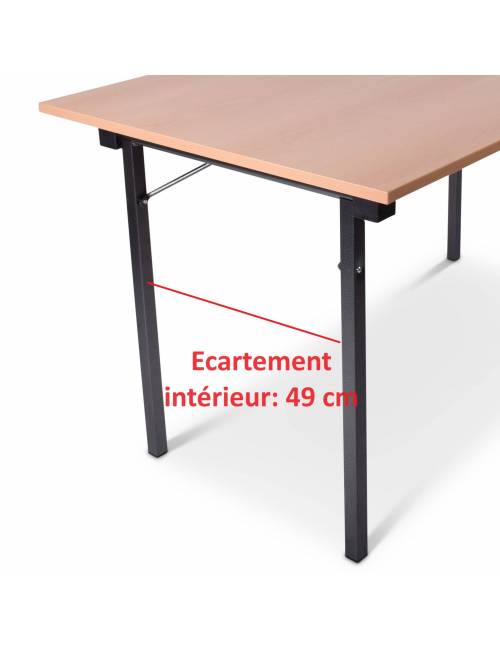 Conferentie klaptafel - 120 x 80 cm - Melamine