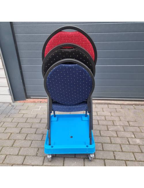 Tray - rolling cart for stackable chairs