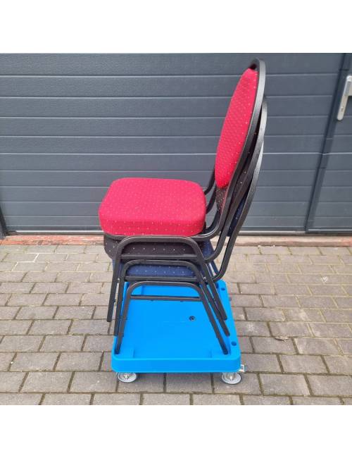 Dienblad - rolwagen voor stapelbare stoelen