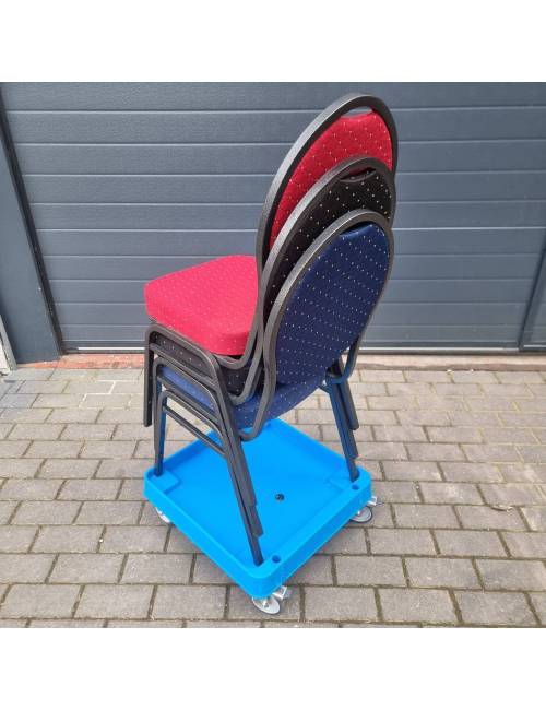 Dienblad - rolwagen voor stapelbare stoelen