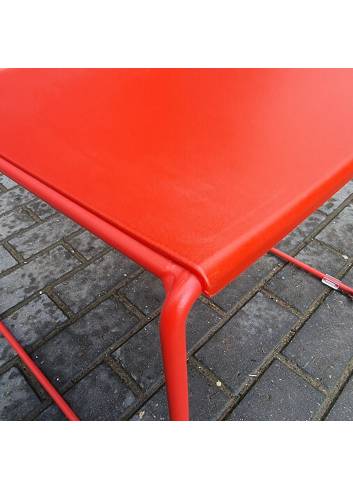 détails assise - chaise Filo rouge