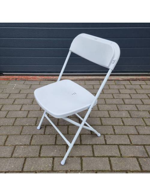 Folding chair Cluny - white / withe