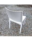 chaise Corbion blanche - vue arrière