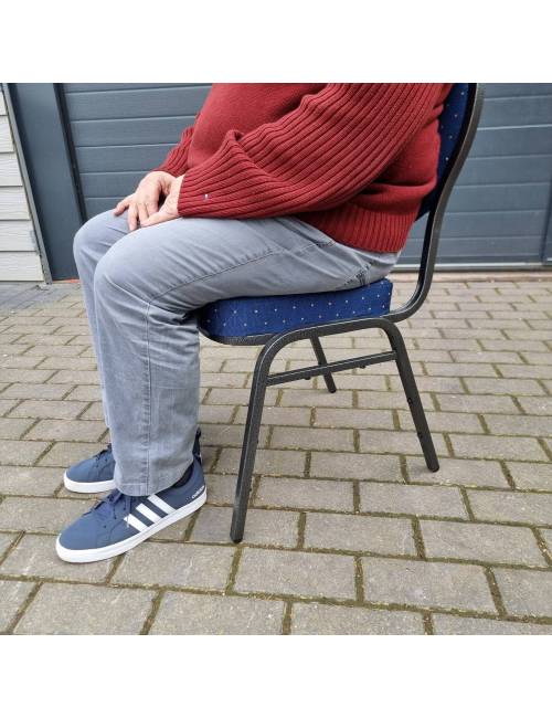 Wellington stackable chair - hammered gray frame