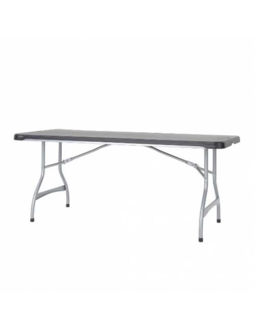 Lifetime Nesting folding rectangular table - 183 x 76cm - black