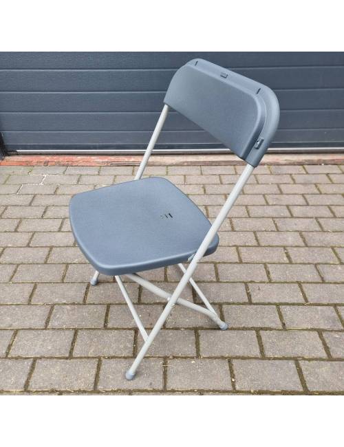 Folding chair Cluny - light gray / anthracite