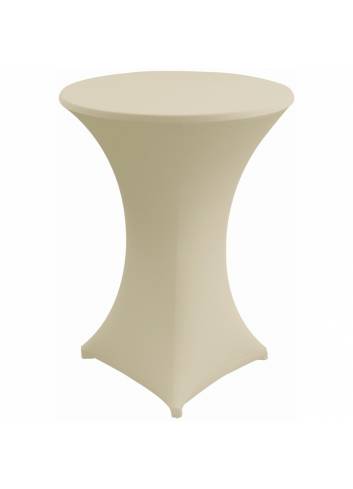 Nappe extensible pour table debout  beige