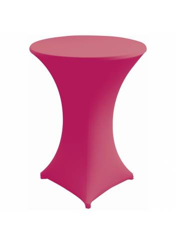 Cover and top stretch for standing table round pink 