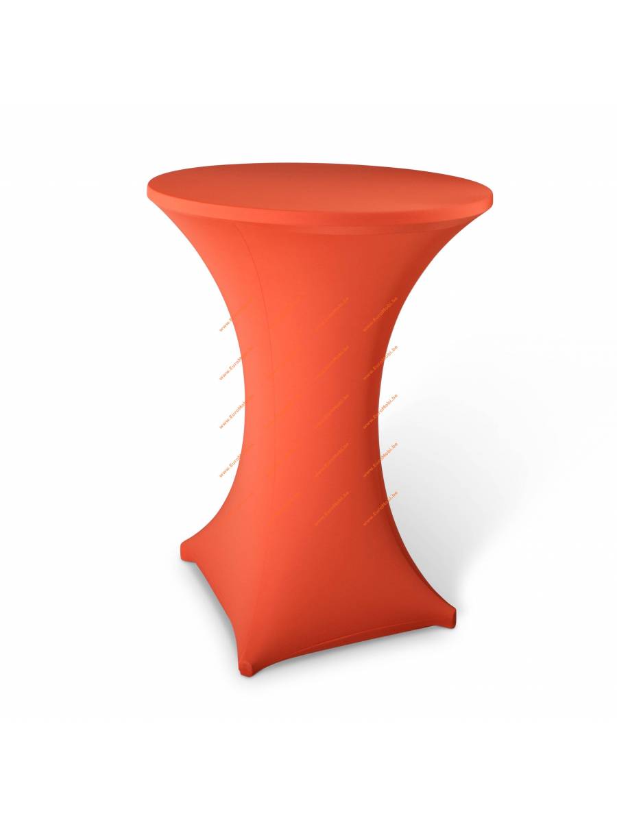 Nappe extensible pour table debout  orange