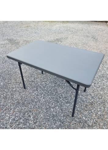 Table rectangulaire pliante New Classic XL 120 - 122 x 76cm