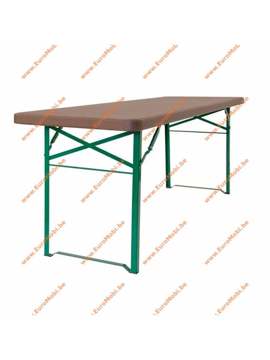 Table de brasserie HDPE - 220 x 70 cm