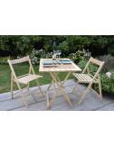 ensemble 2 chaises Pratica et 1 table Pratico