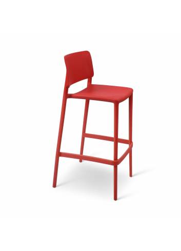 tabouret de bar - Nevada - couleur rouge