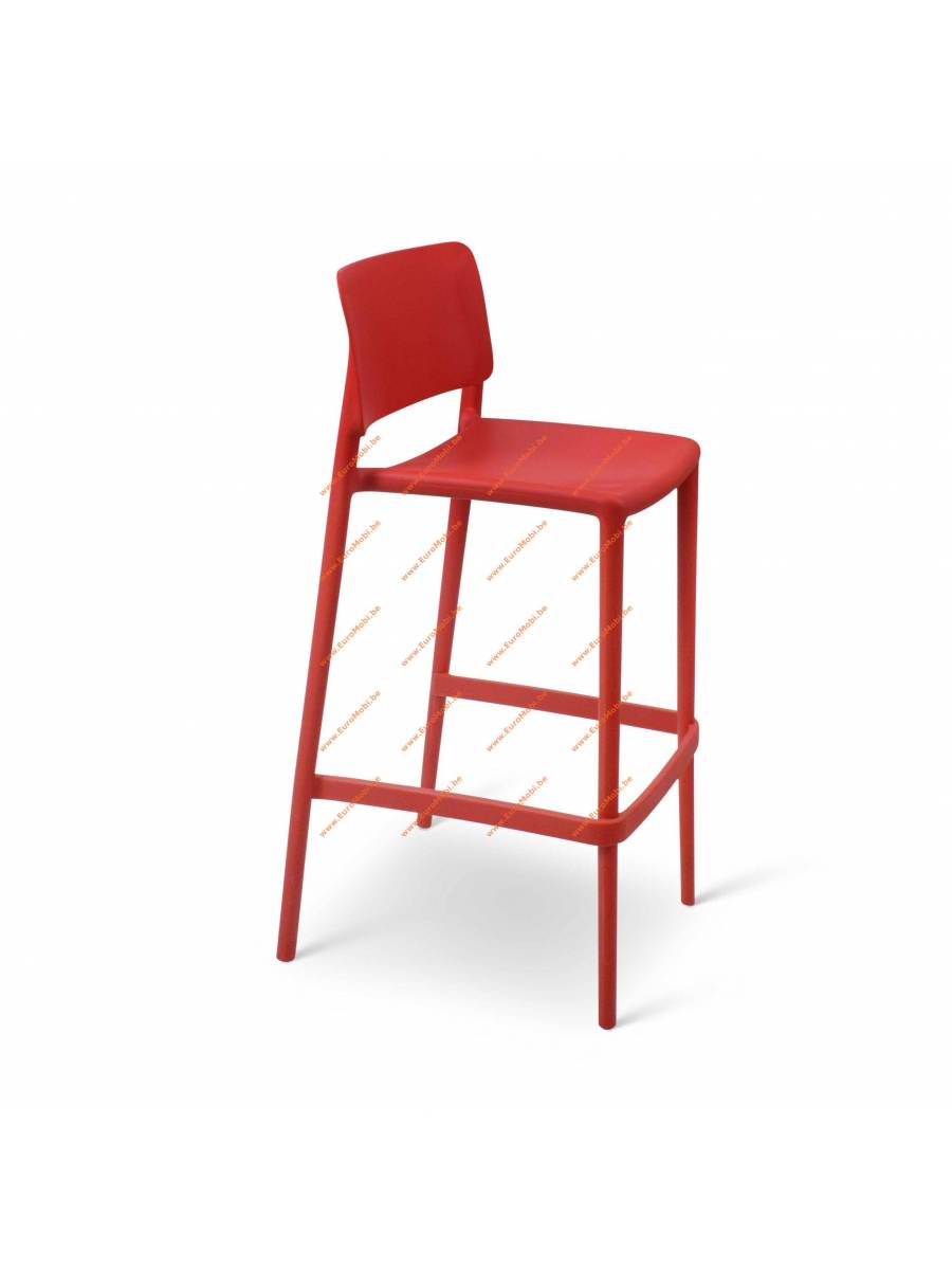 tabouret de bar - Nevada - couleur rouge