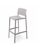 tabouret de bar Nevada - gris clair