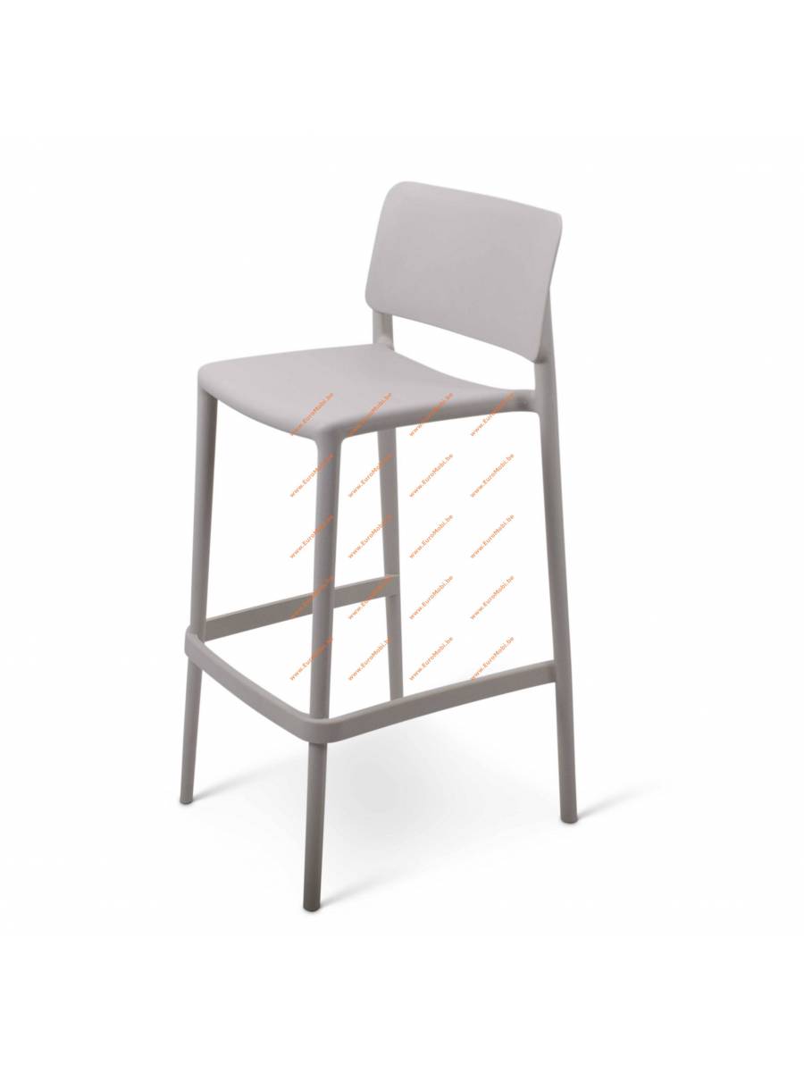 tabouret de bar Nevada - gris clair