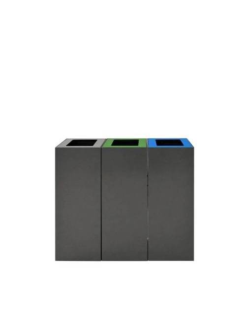 Poubelle modulaire grise - 60 litres