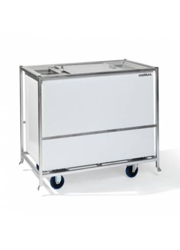 Chariot de transport pour frigo bahut - frigo coffre - empilable