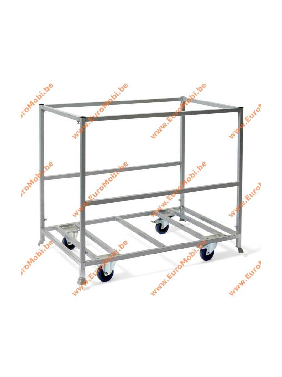 Chariot de transport pour frigo bahut - frigo coffre - empilable