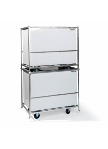 Chariot de transport pour frigo bahut - frigo coffre - empilable